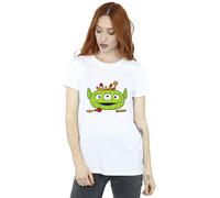 Alien Pumpkin Basket Cotton Boyfriend Halloween T-Shirt Toy Story White XXL