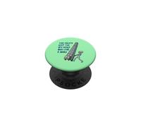 Alien Pushing Top-Secret UFO Files Funny Sci Fi Graphic PopSockets Adhesive PopGrip