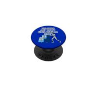 Alien Pushing Top-Secret UFO Files Funny Sci Fi Graphic PopSockets Adhesive PopGrip