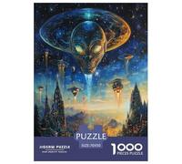 Alien Puzzles 1000 Teile Schwer Puzzle Spielzeug Lernspiel Impossible Herausforderungsspielzeug Für Erwachsene Kinder 70x50cm/1000pcs