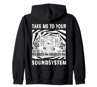 Alien Rave Tekno 23 Soundsystem DJ Rave Zip Hoodie