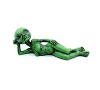Alien Resin Statue Ornament, Funny Garden Ornaments, Cool Stuff with Ancient Aliens Ornament, Indoor Outdoor Yard Decor for Home Office Collectible Figurine Gift
