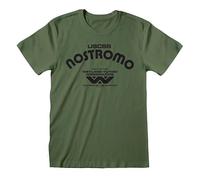 Alien Retro Nostromo Men's T-Shirt Olive Fan Merch, Movies, Horror, olive, M