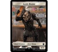 Alien Rhino // Alien Salamander Token (foil) | Universes Beyond: Doctor Who