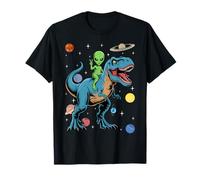 Alien Rides T-Rex - Dinosaurs from Outer Space T-Shirt