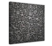 Alien Rock Art Poster Canvas Poster Bedroom Decor Landscape Office Room Decor Gift 12" L X 12" W