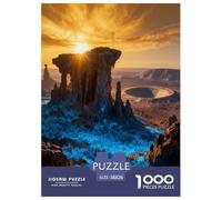 Alien Rock Formation 1000 Piece Jigsaw Puzzles Impossible Hard Challenge Modern Paisaje Educational Game for The Whole Gifts for Adults And Kids Age 38x26cm/1000pcs