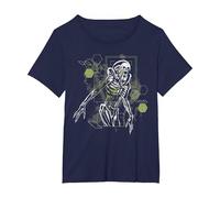 Alien: Romulus Xenomorph Tech Readout T-Shirt, Women's Plus, Navy Blue, 1X
