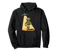 Alien Running UFO 5K 10K Marathon Runner Area 51 Roswell Pullover Hoodie