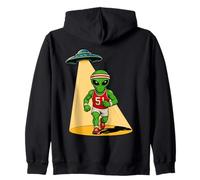 Alien Running UFO 5K 10K Marathon Runner Area 51 Roswell Zip Hoodie