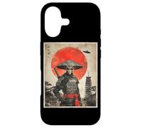 Alien Samurai UFO Japanese Vintage Graphic Ukiyo-e Art Funny Case for iPhone 17