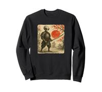 Alien Samurai UFO Japanese Warrior Costume Sumi-e Art Funny Sweatshirt