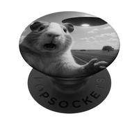 Alien Saucer Guinea Pig Selfie Shock Close Up Sky Panic PopSockets Adhesive PopGrip