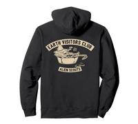 Alien Scouts Retro Cosmic Camp Sierra Cup on the Back Pullover Hoodie