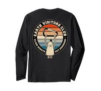 Alien Scouts Retro Cosmic Carabiner Climbing on the Back Long Sleeve T-Shirt