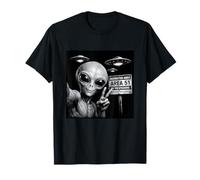 Alien Selfie Area 51 Funny UAP Spacecrafts SciFi Lovers T-Shirt