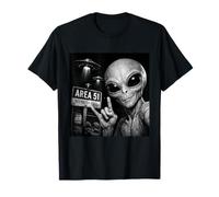 Alien Selfie Area 51 Funny UFO Conspiracy Lovers T-Shirt