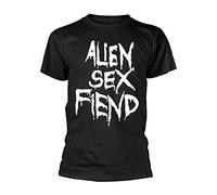Alien Sex Fiend T-Shirt Graphic Tee Printed Shirt Short Sleeve for Mens BlackL