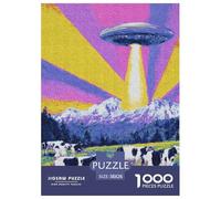 Alien Ship 1000 Piece Jigsaw Puzzle Family Game Creative Colorful Jigsaw Puzzles Color Challenge for Travel Gifts,Present 38x26cm/1000pcs