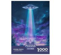 Alien Ship 1000 Piece Jigsaw Puzzle Family Game Creative Colorful Jigsaw Puzzles Color Challenge for Travel Gifts,Present 38x26cm/1000pcs