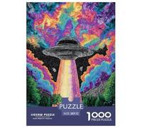 Alien Ship 1000 Piece Jigsaw Puzzle Family Game Creative Colorful Jigsaws Color Challenge for Travel Gifts,Present 52x38cm/1000pcs