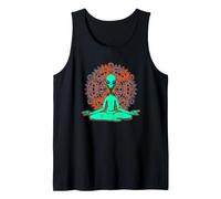 Alien Shirt UFO Meditation Zen Mandala Sacred Geometry Tank Top