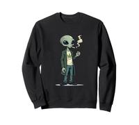 Alien smoking a joint - BEST OF THIS WORLD 2 - Fan Fun Sweatshirt