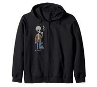 Alien smoking a joint - BEST OF THIS WORLD 3 - Fan Fun Zip Hoodie
