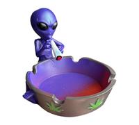 Alien Smoking Ashtray Outdoor Ash Tray Cool Ashtrays for Cigarettes (Purple)