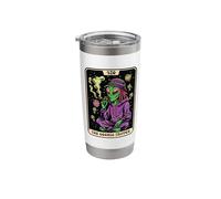Alien Smoking Weed Tarot Card 420 Cosmic Tripper Cannabis Stainless Steel Insulated Tumbler