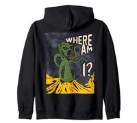 Alien Space Monster 1950's Science Fiction Extraterrestrial Zip Hoodie