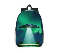 Alien Spaceship Beam Laptop Backpack-Lightweight 15 Inch Travel Daypack
