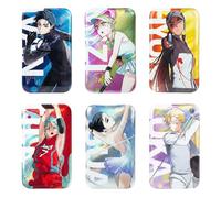 Alien Stage Passion Love Series Blind Bag Holographic Buttons, Official Anime ALNST Merch Rectangular Pins for Ita Bags (Single Pack, Contains One Random Character)