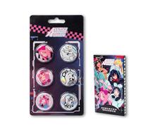 Alien Stage Rabbit Series Blind Box Mini Button Pins Pack, Officially Licensed Anime ALNST Collectible Merch for Ita Bags (Single Pack - 6 PCS)
