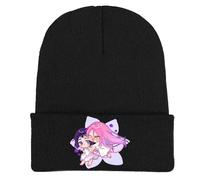 Alien Stages Beanie Hat Unisex Winter Warm Windproof Hat Knit Slouchy Thick Skull Cap Soft Knitted Thermal Hat for Outdoor Sports (Black-5)