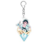 Alien Stages Key Chain Game Figure Cosplay Keyring Pendant Alien Stages Acryl Chain Decor Merch Collection (White-03)