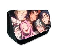 Alien Stages Pencil Case Large Capacity Pencil Bag Anime Alien Stages Pen Pouch Portable Office Stationary Organiser Supplies Makeup Bag (Multicolor04)