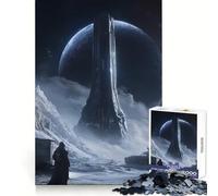 Alien Structure on Frozen Planet for Adults 1000 Piece Puzzle Tension Relief Good Thick Enjoyable Challenge Xmas Santa Gift (38x52cm)