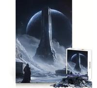 Alien Structure on Frozen Planet Jigsaw Puzzles 1000 Pieces for Teenagers Brain Skill Smooth Connection Pattern Build Art Decor (50x75cm)