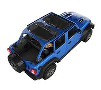 Alien Sunshade Jeep Wrangler JLU (2018-Current) - Front & Rear Mesh Sun Shade for Jeep JL Unlimited - Blocks UV, Wind, Noise - Bikini JLkini Top Cover for Sport, Sport S, Sahara, Rubicon (Black)