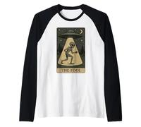 Alien Tarot Card The Fool UFO Abduction Paganism Raglan Baseball Tee