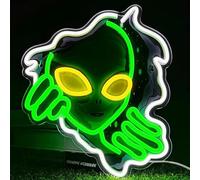 Alien Tear UV Print Neon Sign for Man Cave Bedroom Room Lights Neon Light Up Signs Decorations Birthday Party