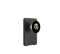 Alien torn the fabric cute alien face looks from fabric kids PopSockets PopWallet for MagSafe