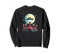 Alien Turkey Abduction Full Moon - Funny Thanksgiving UFO Sweatshirt