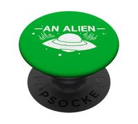Alien UFO Abduction Space Graphic PopSockets Adhesive PopGrip