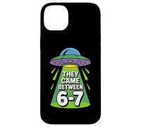 Alien UFO Abduction They Came Between 6 7 Retro Sci Fi Case for iPhone 14 Plus