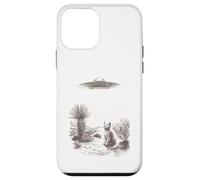 Alien UFO Cat Abduction Desert Landscape Scene Case for iPhone 12 mini