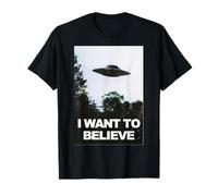 Alien UFO Hunter Shirt I Want To Believe T-Shirt T-Shirt