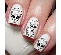 Alien & UFO Nail Art Decal Sticker