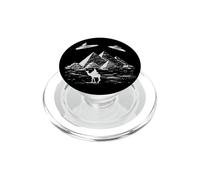 Alien UFO Over Pyramids Egypt UAP History Disclosure Graphic PopSockets PopGrip for MagSafe
